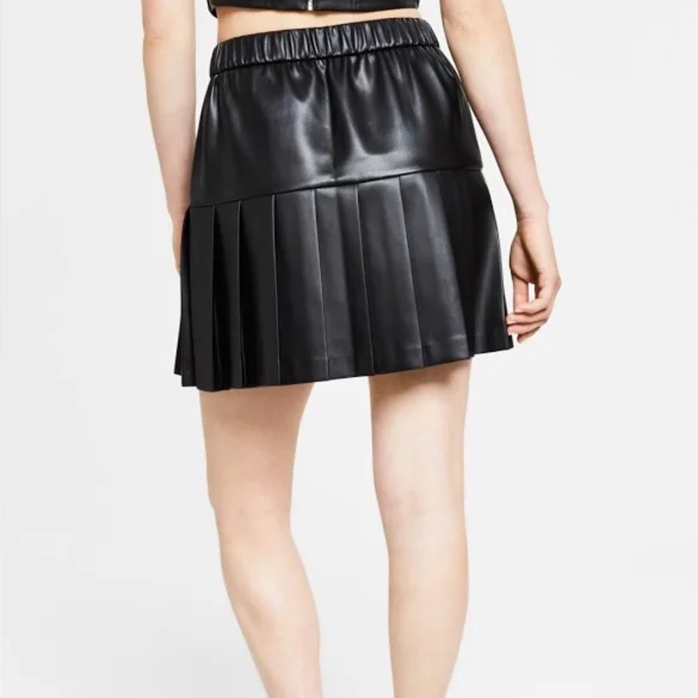 Bar III Black Faux Leather Skirt – Women’s XS